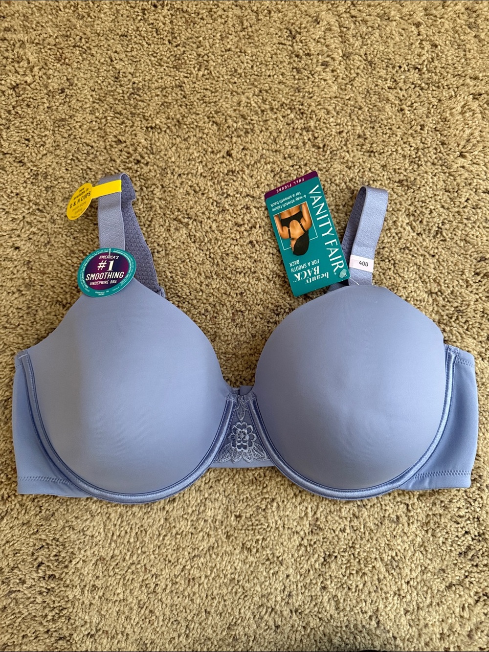 Vanity Fair Lavender Smooth Molded T-Shirt Bra
